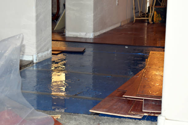 Professional Water Damage Restoration technician working in Mashpee, MA